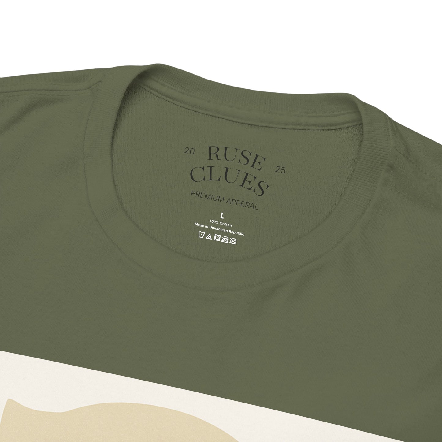 Deceptive AI Unisex Heavy Cotton Ruse Clues Tee - Bold Graphic Tee for Tech Enthusiasts