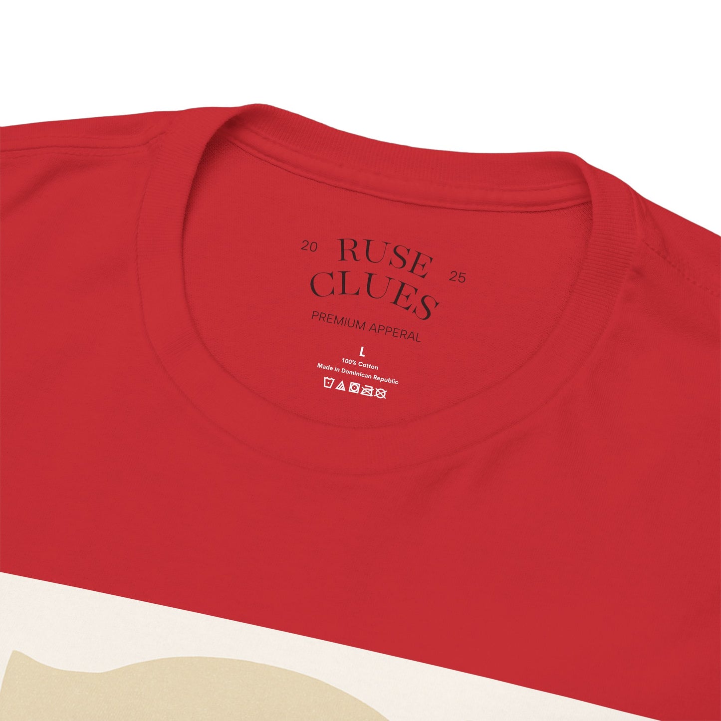 Deceptive AI Unisex Heavy Cotton Ruse Clues Tee - Bold Graphic Tee for Tech Enthusiasts