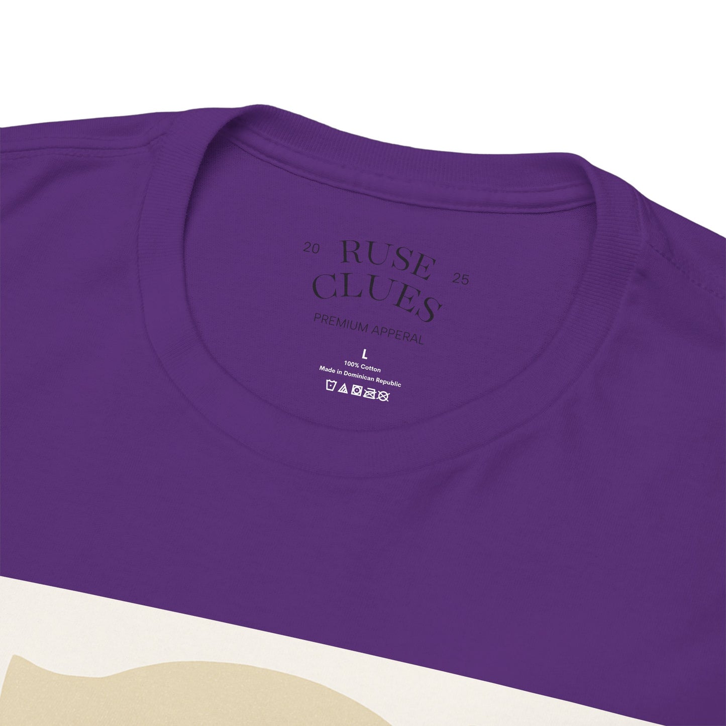 Deceptive AI Unisex Heavy Cotton Ruse Clues Tee - Bold Graphic Tee for Tech Enthusiasts