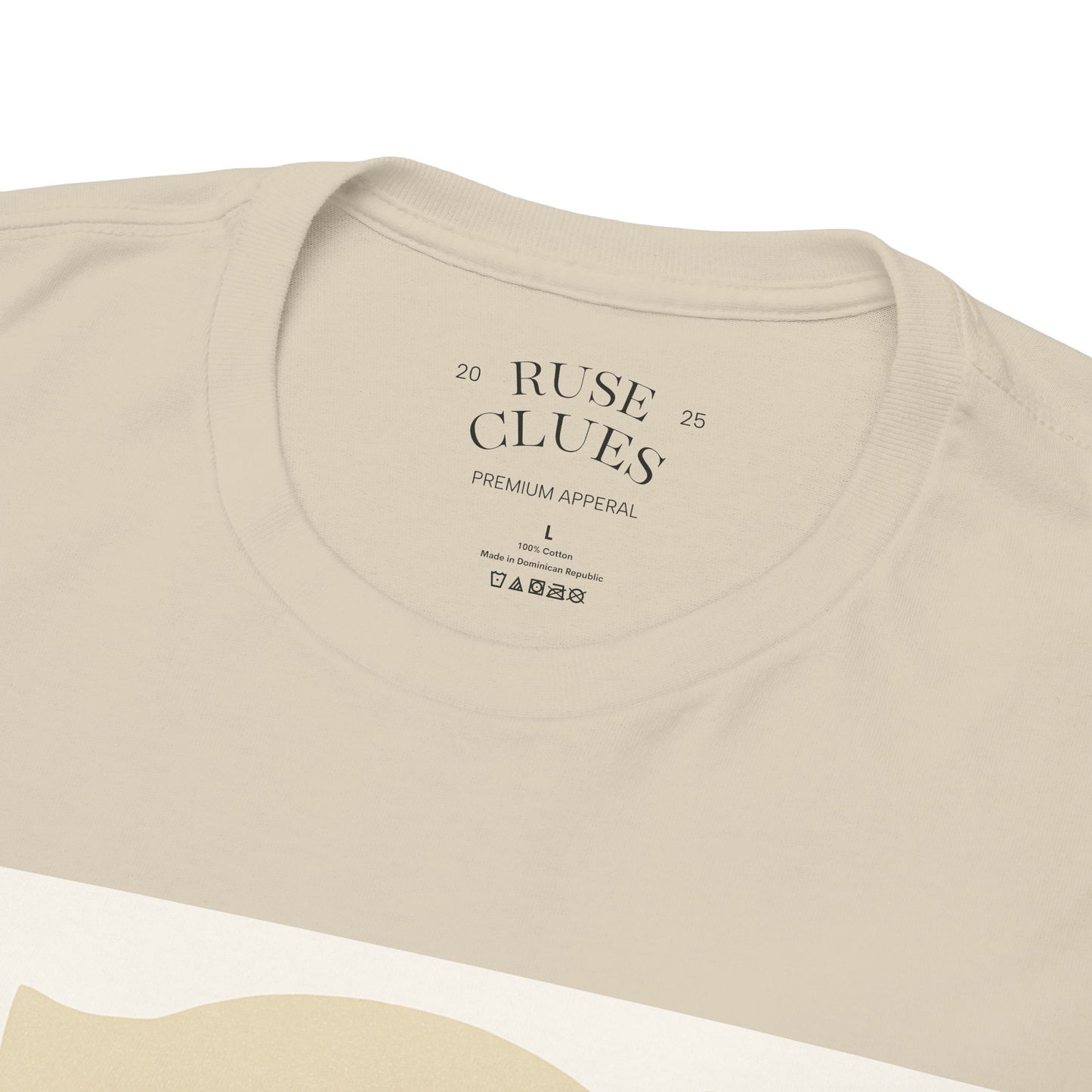 Deceptive AI Unisex Heavy Cotton Ruse Clues Tee - Bold Graphic Tee for Tech Enthusiasts