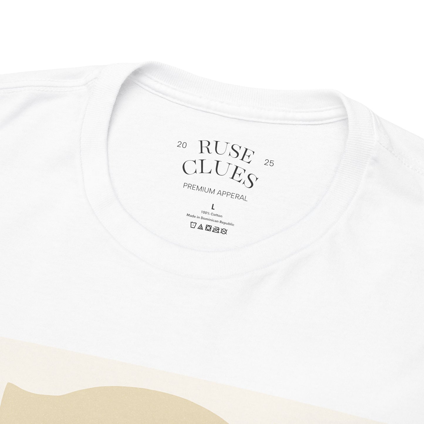 Deceptive AI Unisex Heavy Cotton Ruse Clues Tee - Bold Graphic Tee for Tech Enthusiasts