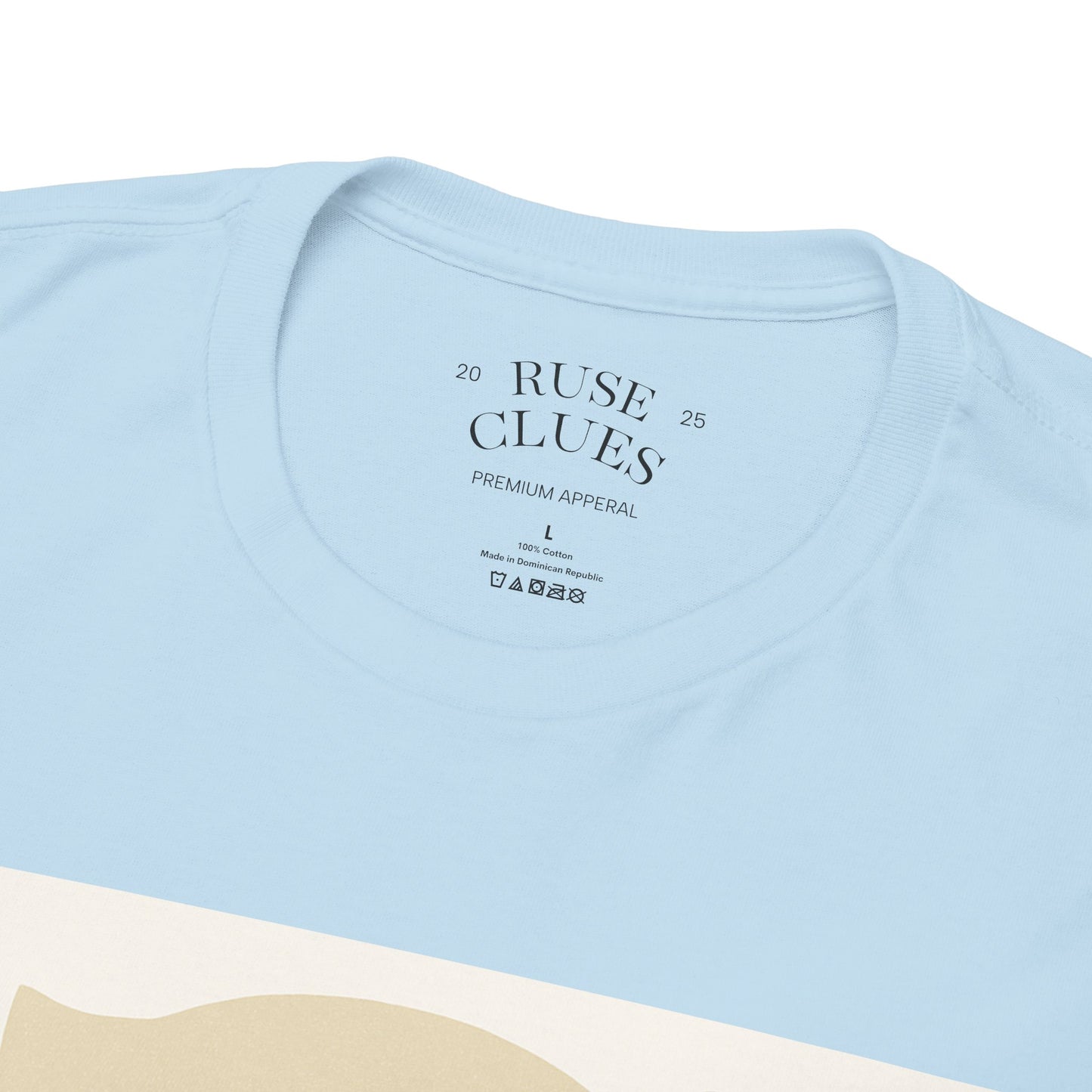 Deceptive AI Unisex Heavy Cotton Ruse Clues Tee - Bold Graphic Tee for Tech Enthusiasts