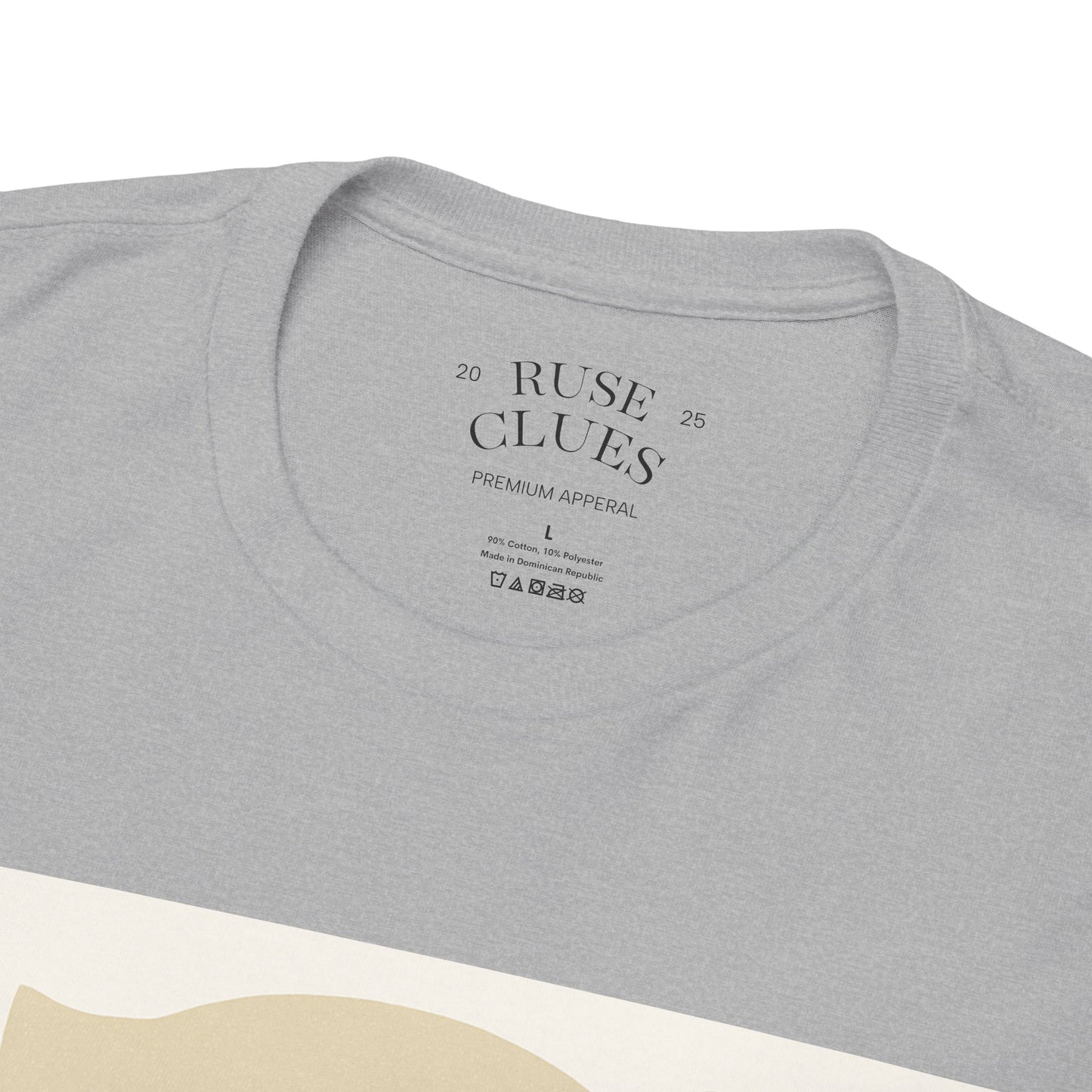 Deceptive AI Unisex Heavy Cotton Ruse Clues Tee - Bold Graphic Tee for Tech Enthusiasts