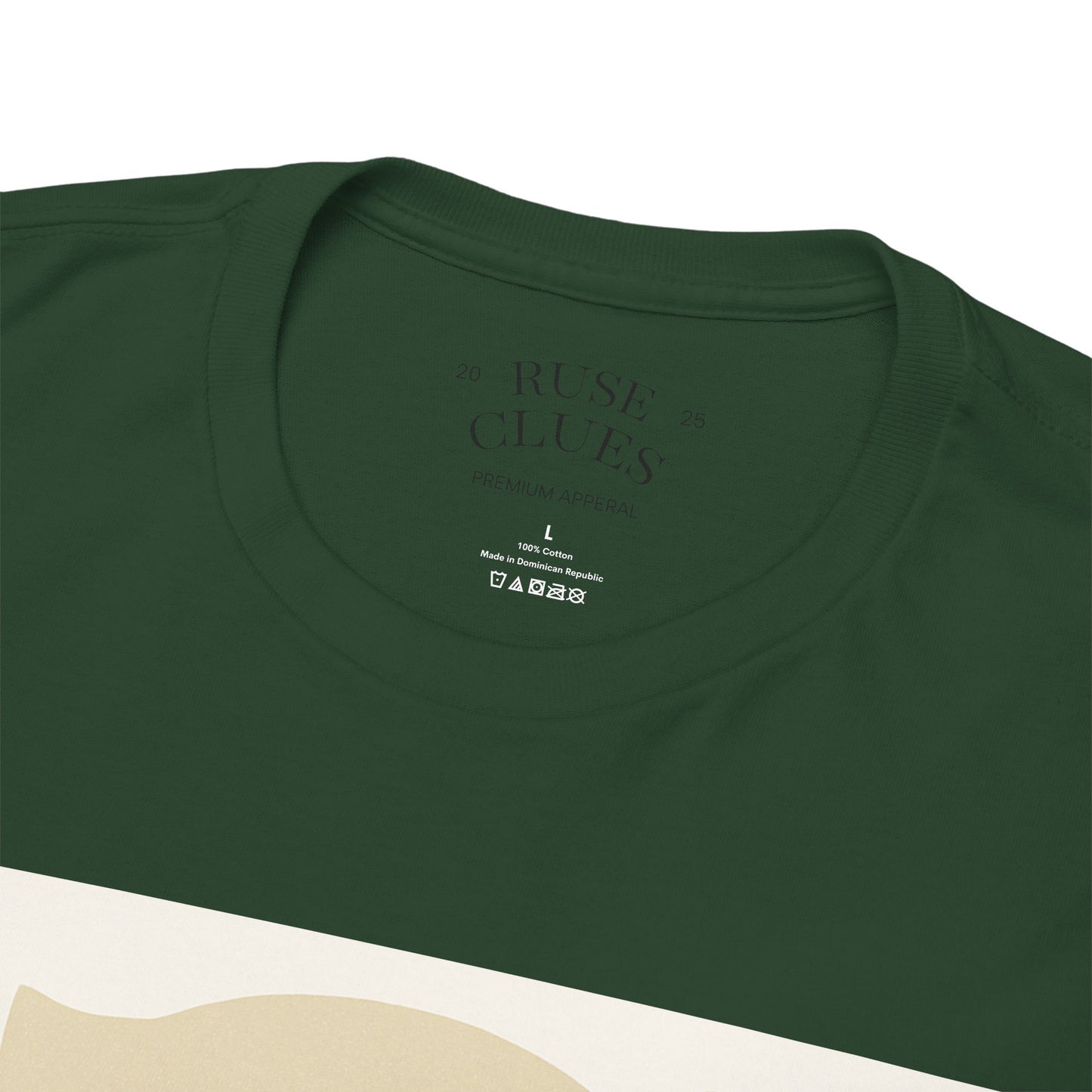 Deceptive AI Unisex Heavy Cotton Ruse Clues Tee - Bold Graphic Tee for Tech Enthusiasts
