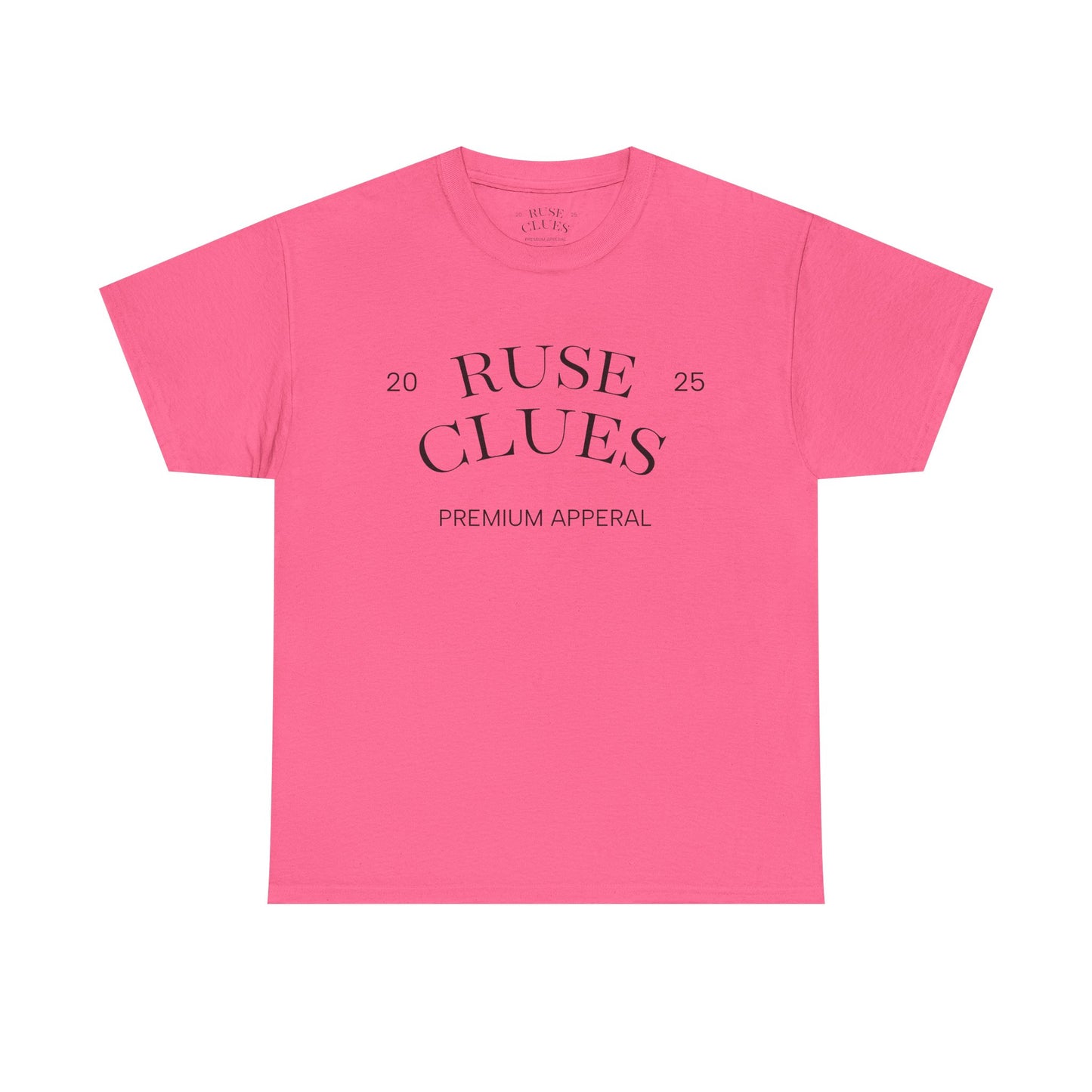 Unisex Heavy Cotton RUSE CLUES Tee | Casual Wear, Gift for Him, Gift for Her, Trendy Apparel, Everyday Style